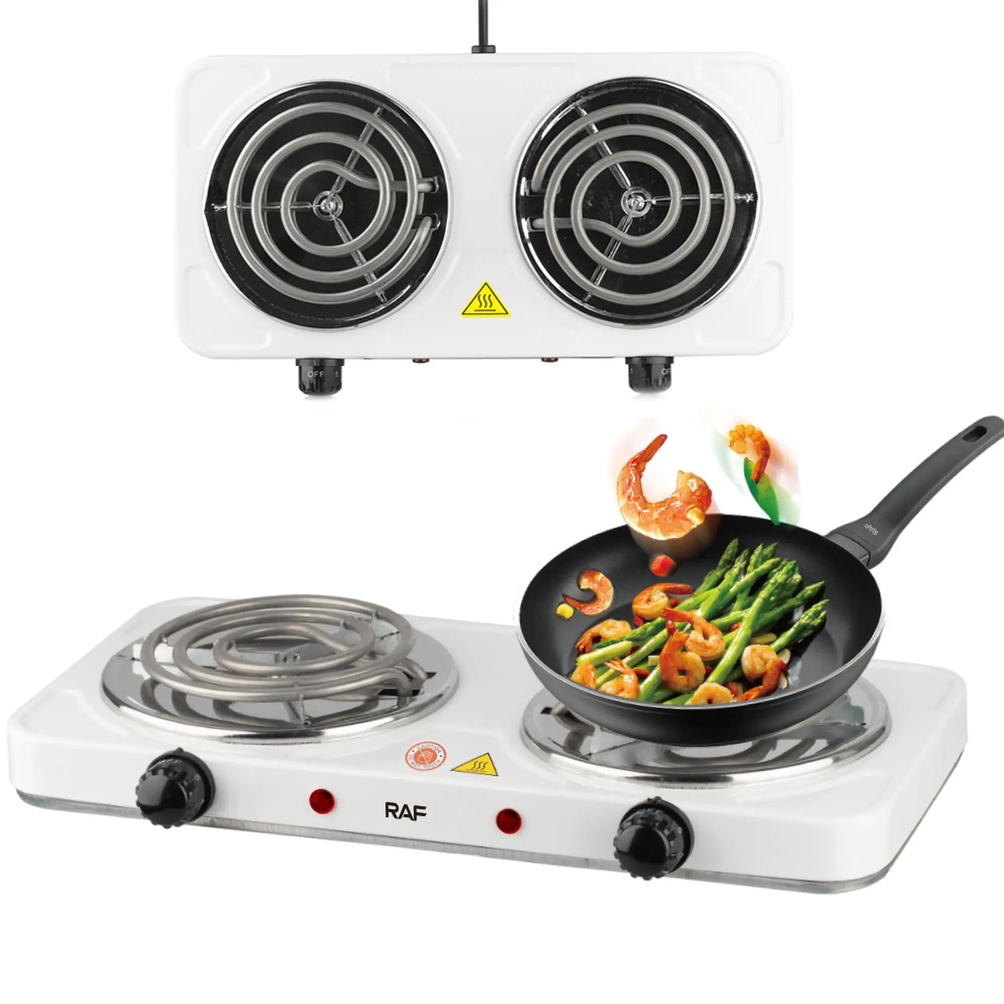 Kitchen Use Dual Hot Plate Cooking Stove 2000W Powerful Portable Elect –  RAF Appliances