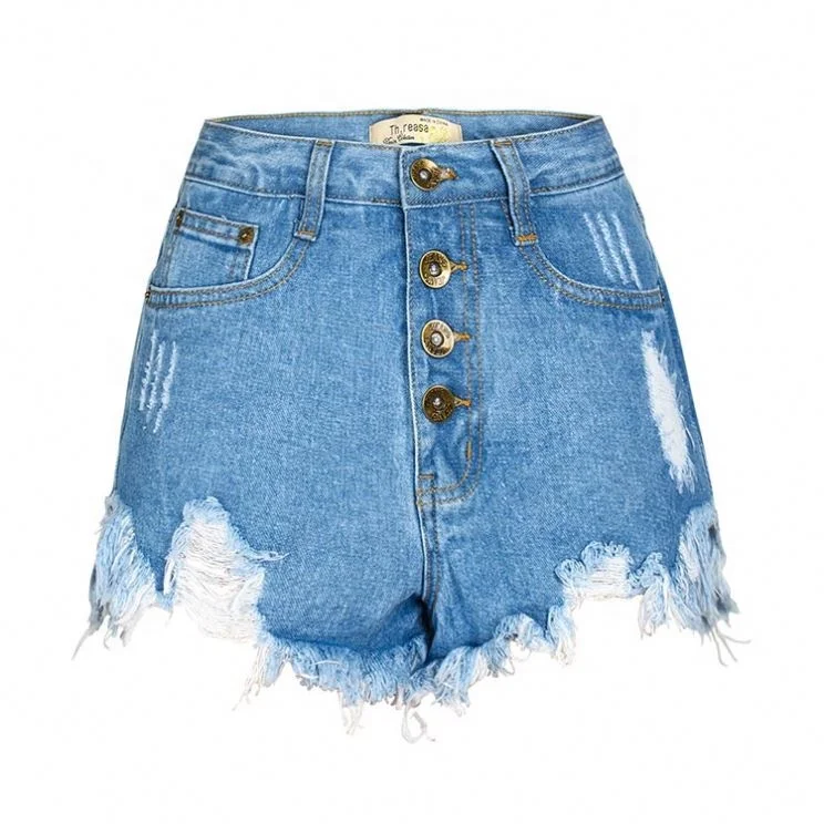 Distressed Woman Shorts Sexy Hot Summer 
