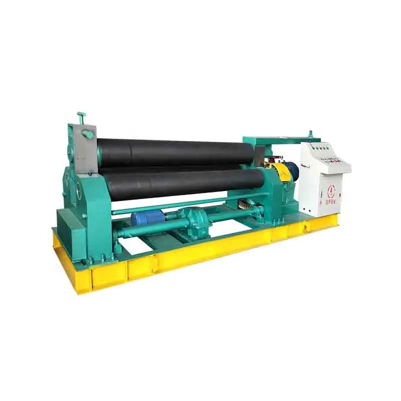 Spiral Plate Rolling Machine W11-3x2500 Horizontal Plate Bender 3 Roller Sheet Metal Cold Rolling Machine