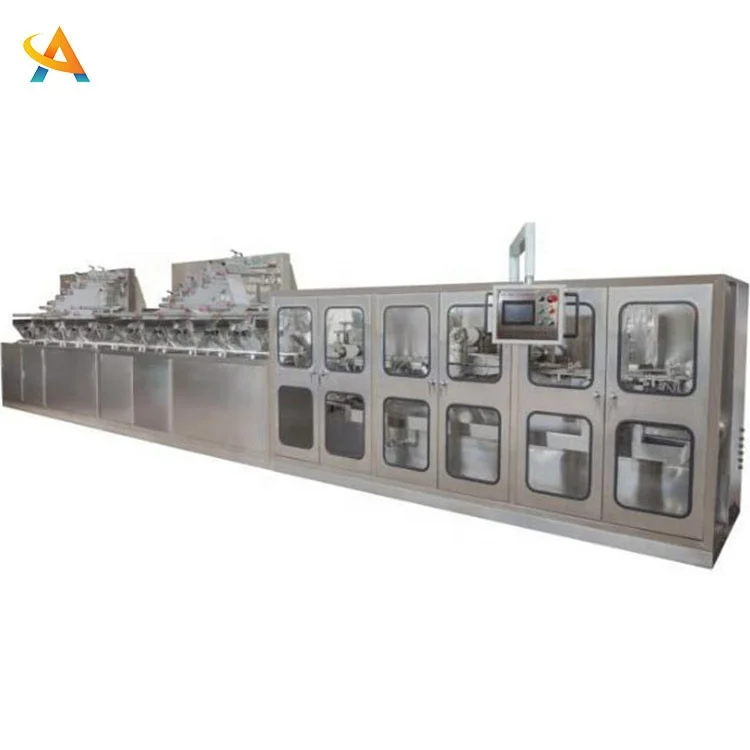 Fully Automatic High Speed 120 Wet Wipes Per Minute Packaging Machine Single Wipes Machine