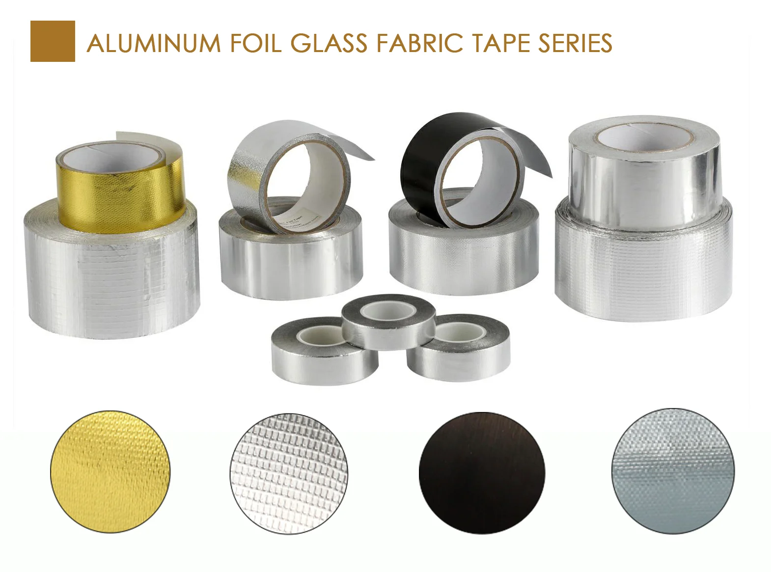 Reinforced Aluminum Foil Tape High Temperature Adhesive Selfadhesive