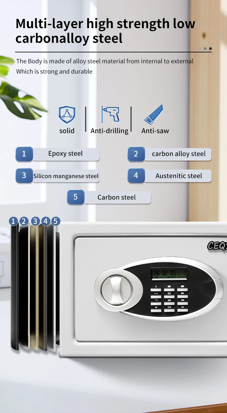 CEQSAFE Home Digital Safe Mini Electronic Safe Box Small Safety Money Box manufacture