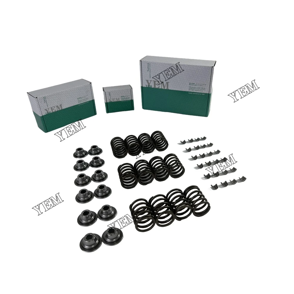Agricultural Engine Parts D722 D750 D782 D902 Valve Spring and Spring Seat Valve Cotter for Kubota Diesel Engine