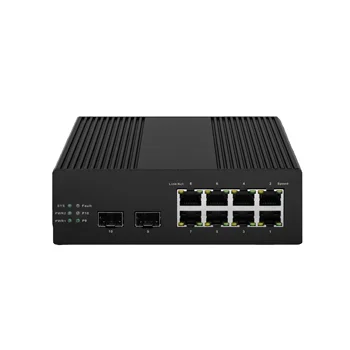 Oem/odm Industrial Gigabit Poe Switch With 8 Poe+ Ports And 2 Sfp Slots ...