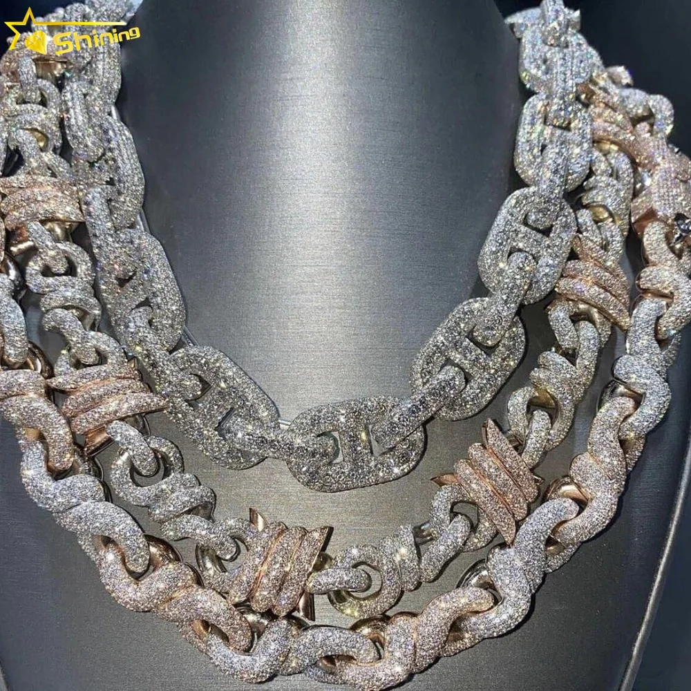 Crazy Design Bussdown Custom Moissanite Chain - Hip Hop Style