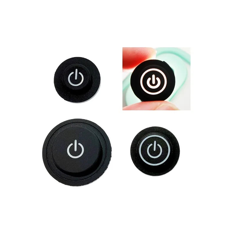 Transparent Round Silicone Rubber Push Button For Toy Application
