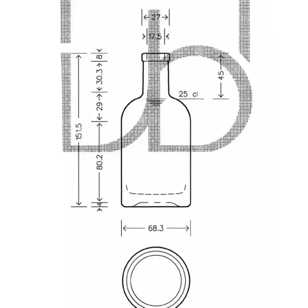 Shanghai Linlang Wholesale Customized 50ml 100ml 750ml Mini Tequila Patron Liquor Spirit Bottles