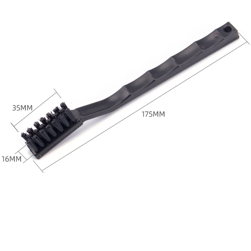 ESD/Antistatic Round Brush: 5 Brush Length, 5 Brush Width, Nylon Bristles