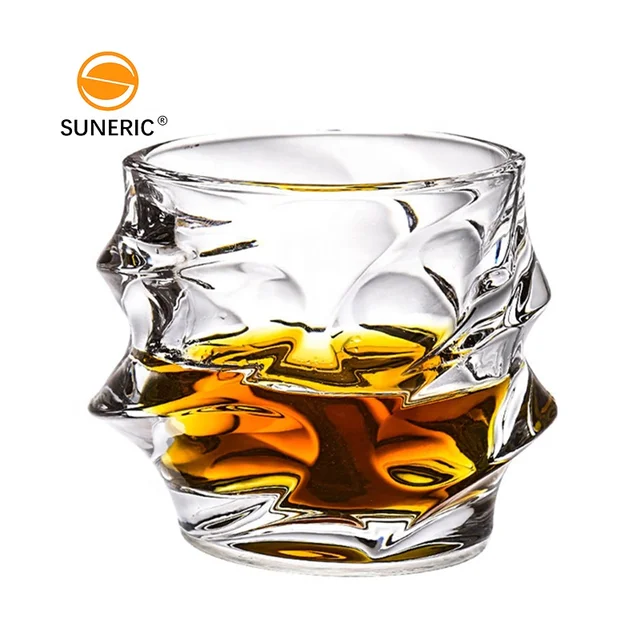 Bar Shot Glass Diamond Whisky Glasses Tumbler Custom Cocktail Cup Rock Crystal Wine Whisky Glass