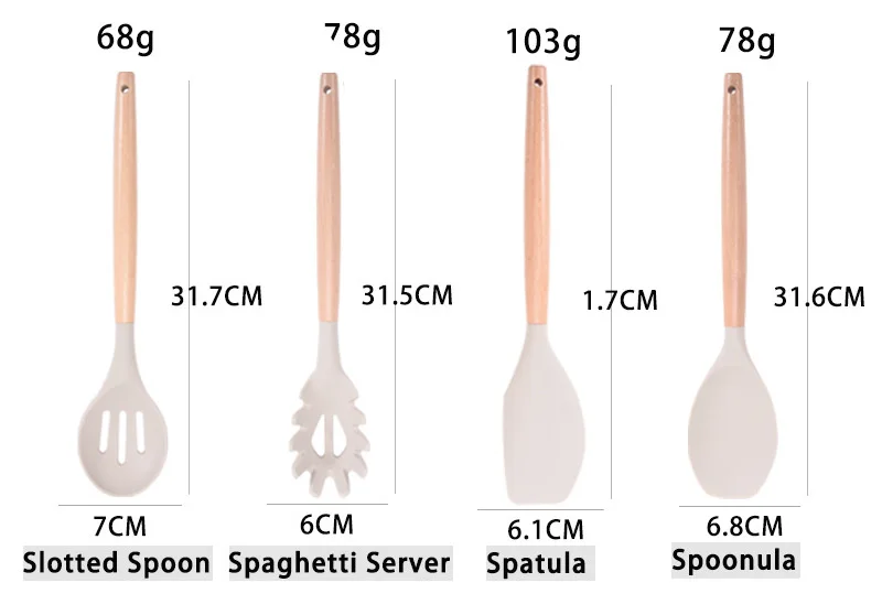 Raybin Kitchen Accessories Cooking Tools Bulk Stocked Luxurious Wood