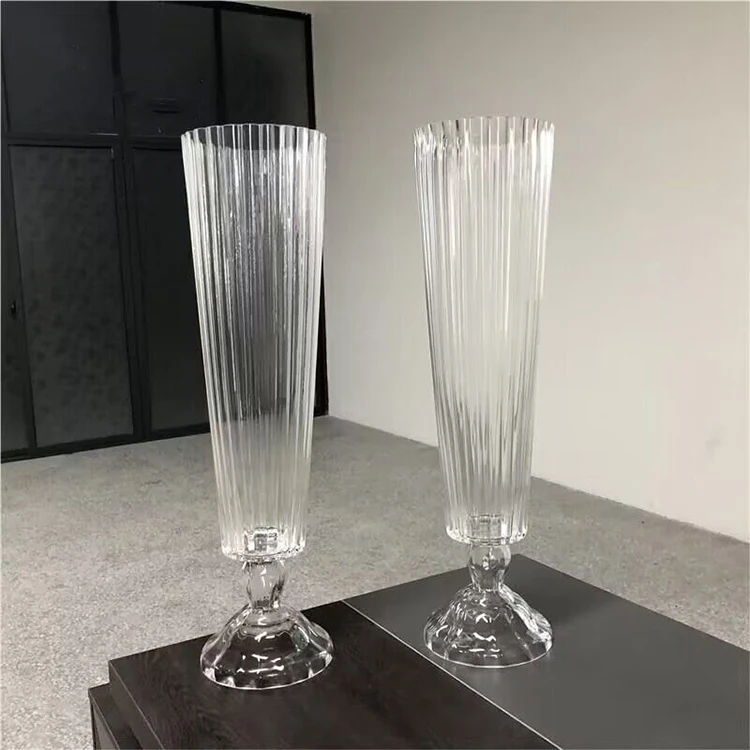 Trasparente centrotavola matrimonio vaso di vetro grande soggiorno semplice stri