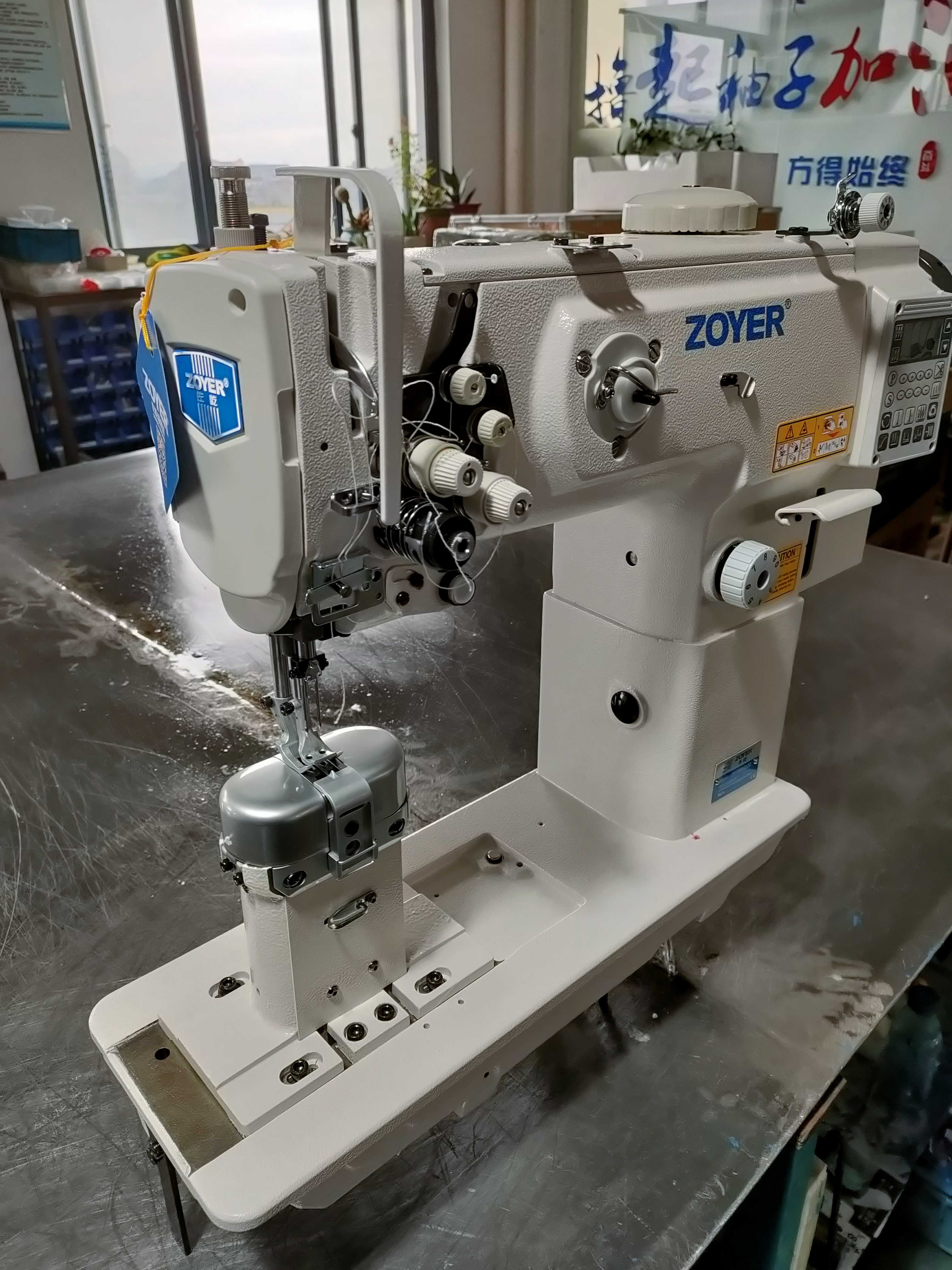 ZY-1560-HDQQ Hot Selling Double Needle Post Bed Pneumatic Reverse