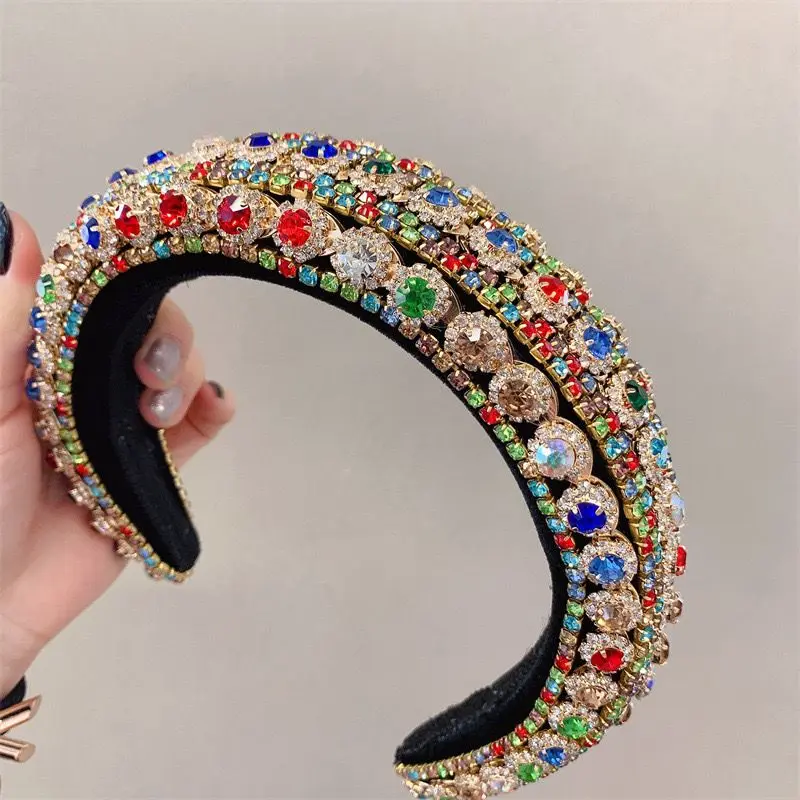 Wholesale Vintage Rhinestone Hairband Girls Headbands Baroque Hair  Accessories for Women