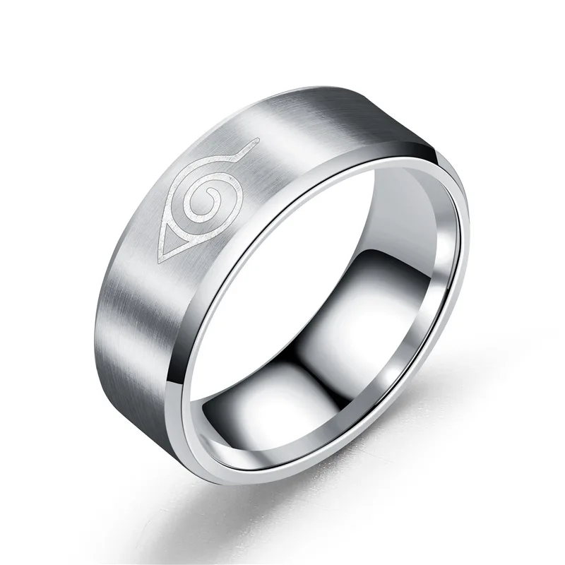 
 Japanese Anime Stainless Steel Phone Holder Sharingan Bracelet Rings Cosplay Akatsuki Couple Brunei Juhu Naruto Ring  