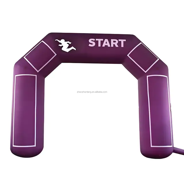 Large Circus Inflatable Arch with Balloon Starting Gate, Airtight Advertising Inflatable Arch with Blower