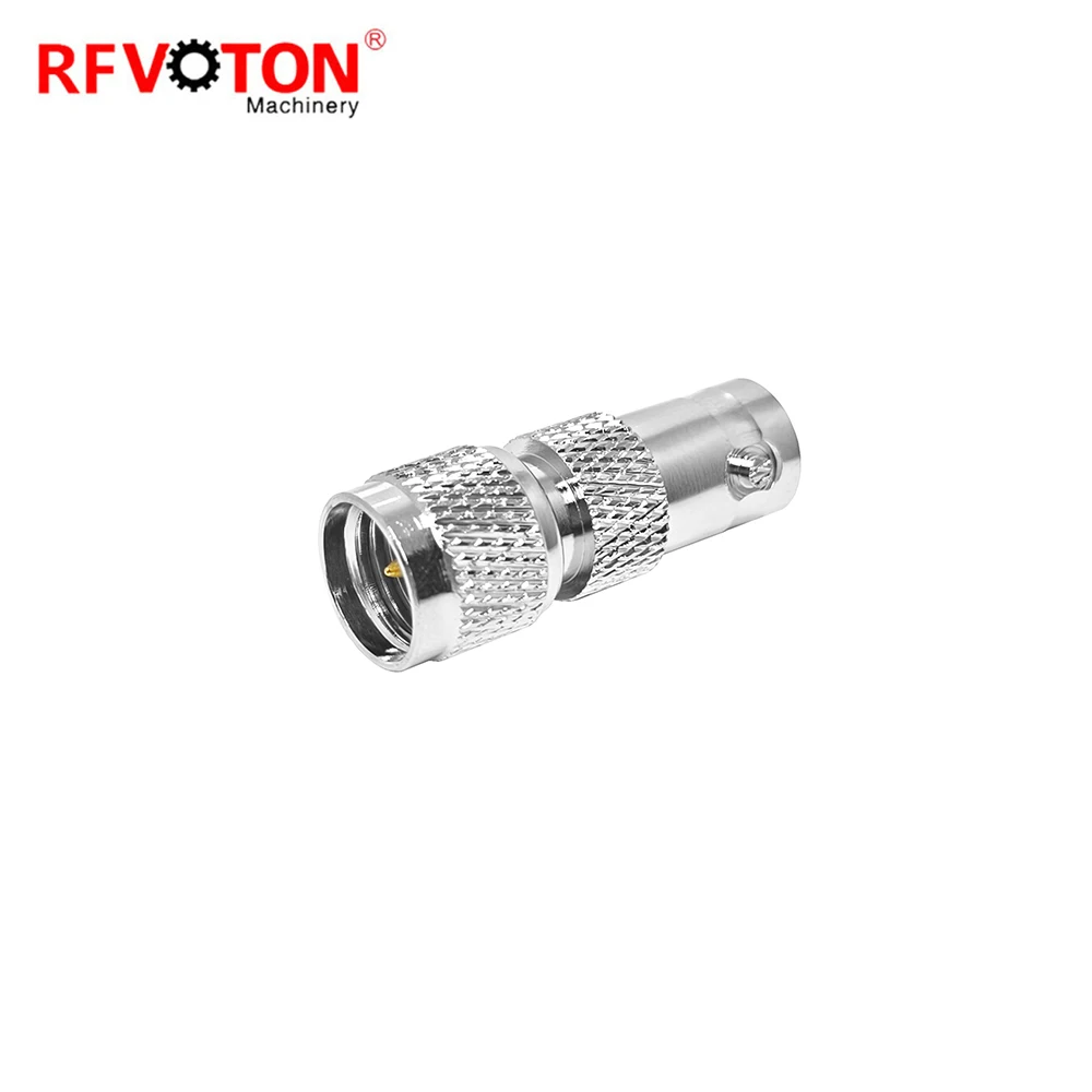 Adaptor ab Officina Suppletus, 50 Ohm BNC Femininus Hembra ad Conectoris MINI UHF Masculinum Macho, Conectores RF Coaxiales, In Stoccu.