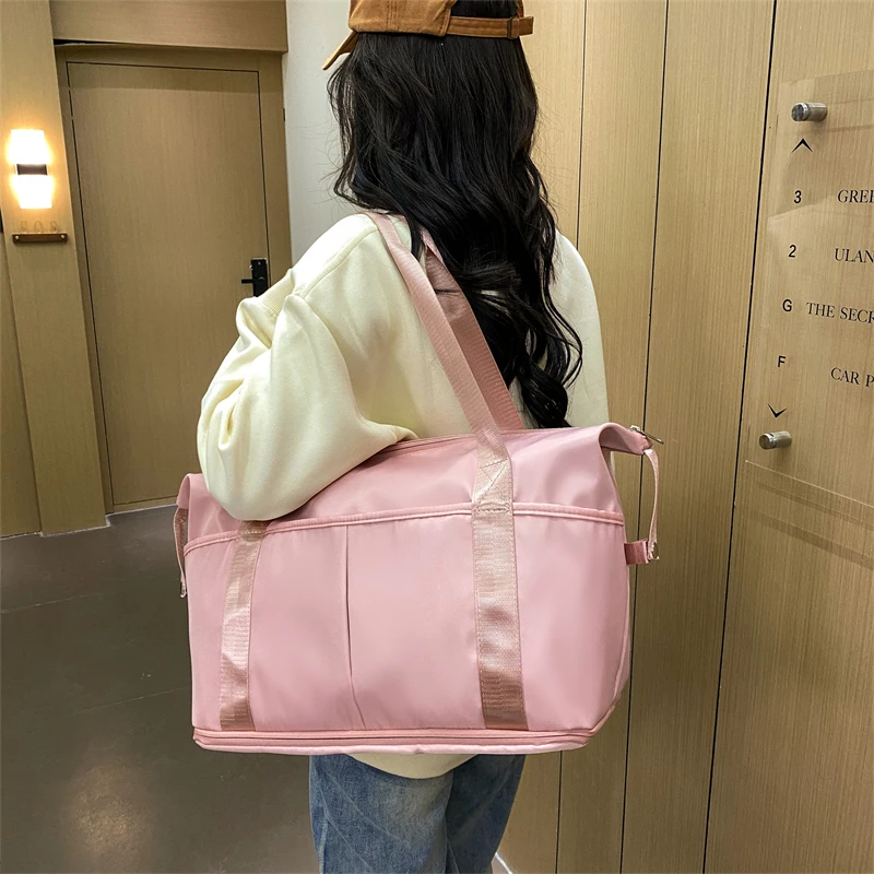 Custom Expandable Wet Dry Separation Weekender Overnight Luggage Yoga ...