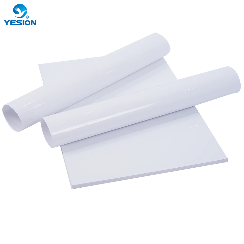 Yesion New Developed Sublimation White Vinyl A4 A3 Blank Adhesive Vinyl