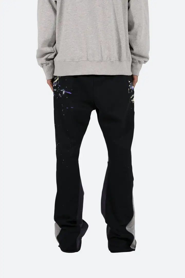 Plus Size Custom Logo Joggers Stacked Loose Running Gym Sport Track Men