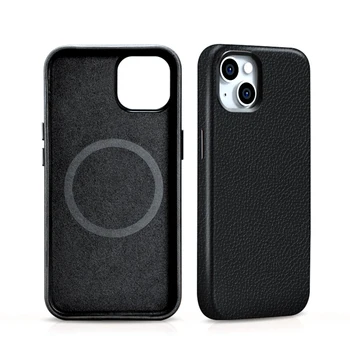 Wholesale Price Phone Cover for iPhone 13 Case Genuine Leather Case for iPhone 14 pro max phone case