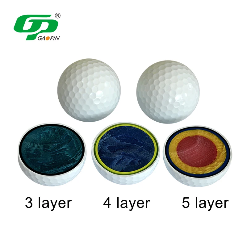 OEM Factory Custom Logo Used Golf Balls Packing Premium Blank Golf Practice Ball Professional Golf Tournament Printed Ball