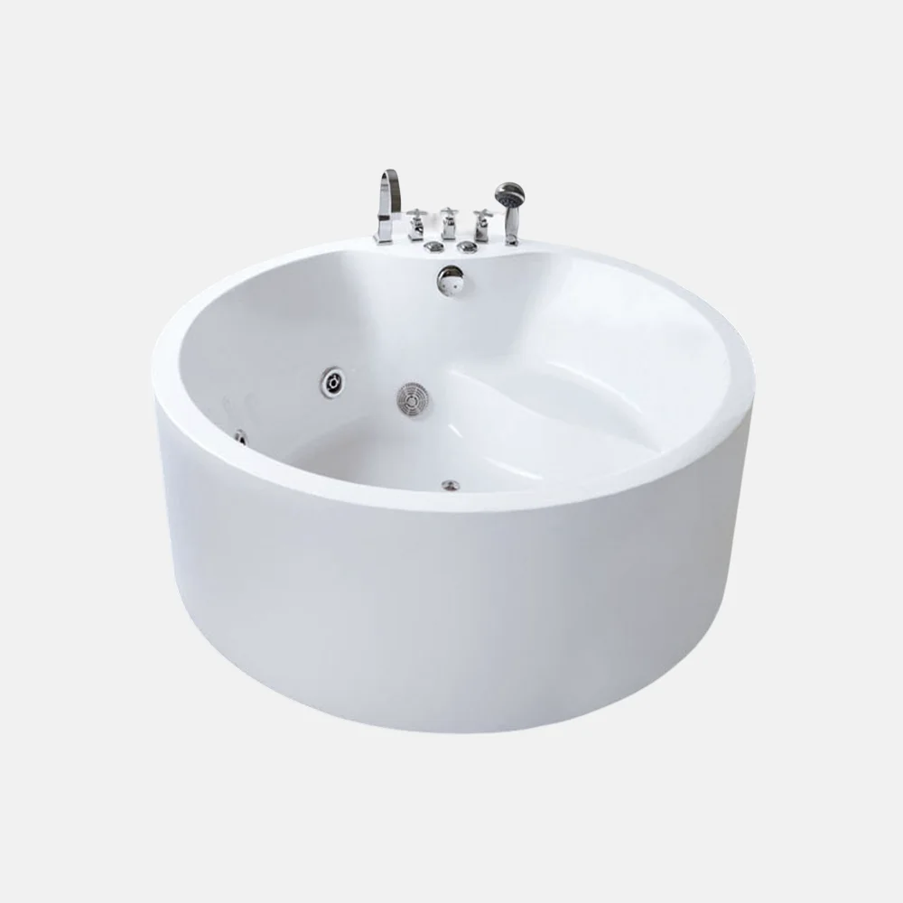 Round Bowl Shape Bathtub Luxury Unique Freestanding Acrylic Wholesale