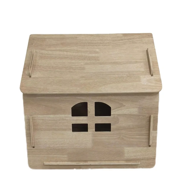 Hot Selling Wooden Indoor Animal Wood Pet House Kennel Dog Cat Cages Furniture Acrylic Door Pet House For Pets