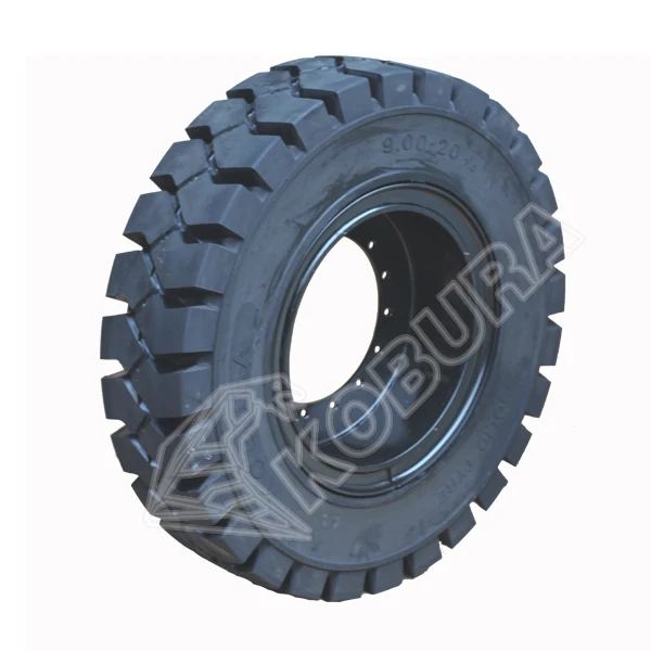 9.00-20 10.00-20 11.00-20 12.00-20 Rubber Solid Tire For Forklift Heavy Trucks Trailers