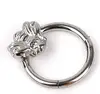 Steel color bee ring