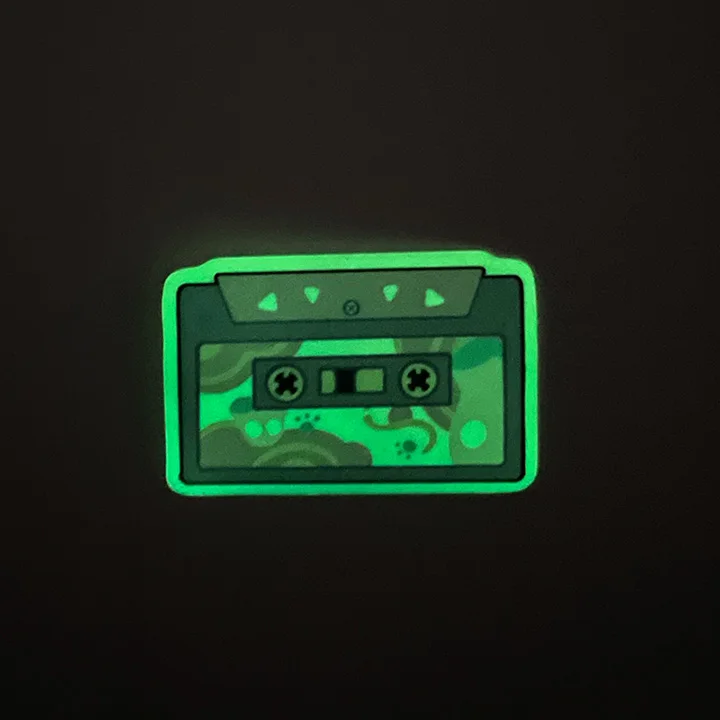 VOGRACE 2024 Glowing Fluorescence Stickers Custom Cute Glowing Keyboard Stickers for Kids