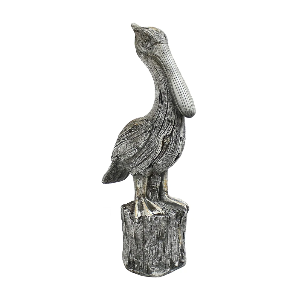 Handcast Polyresin Full Color Finish Decor Ocean's Perch Pelicans Garden Bird Statue Animal Backyard and Lawn Ornament