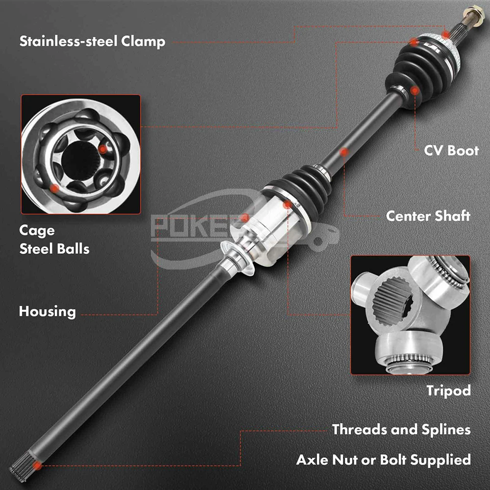 For Ford Edge Parts F2G33B437GB Front Left Drive Axle Shaft Assembly f... — 4