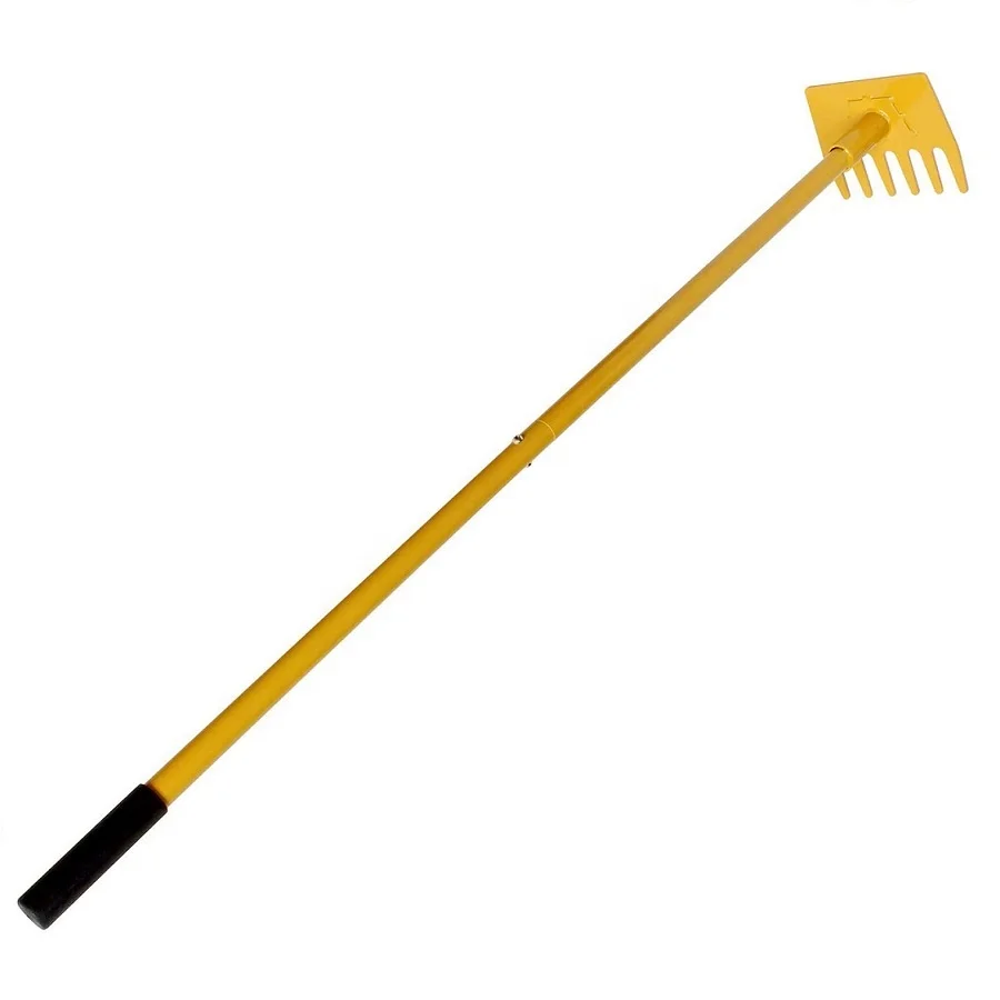 Fire Rake Hand Tool for Forest and Garden Steel Handle Rake Hoe Combination Tool Forester Dump Rake Trail Tool for Firefighting