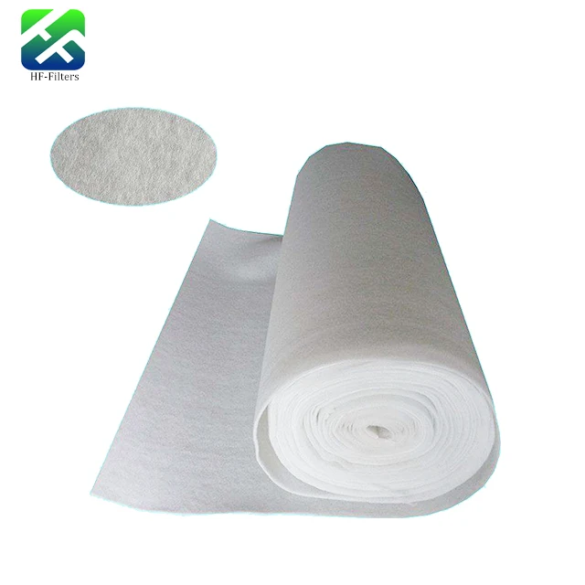 High Dust Holding Capacity White Polyester Air Media Hepa Filter Cloth For G2/G3/G4/F5