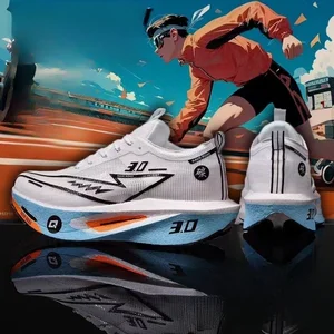 KICKSLOE Sepatu Jogging Shoes Sports Design Casual Shoes Men Ultra-Light Carbon Plate Speed Training Lace-up Running Shoes