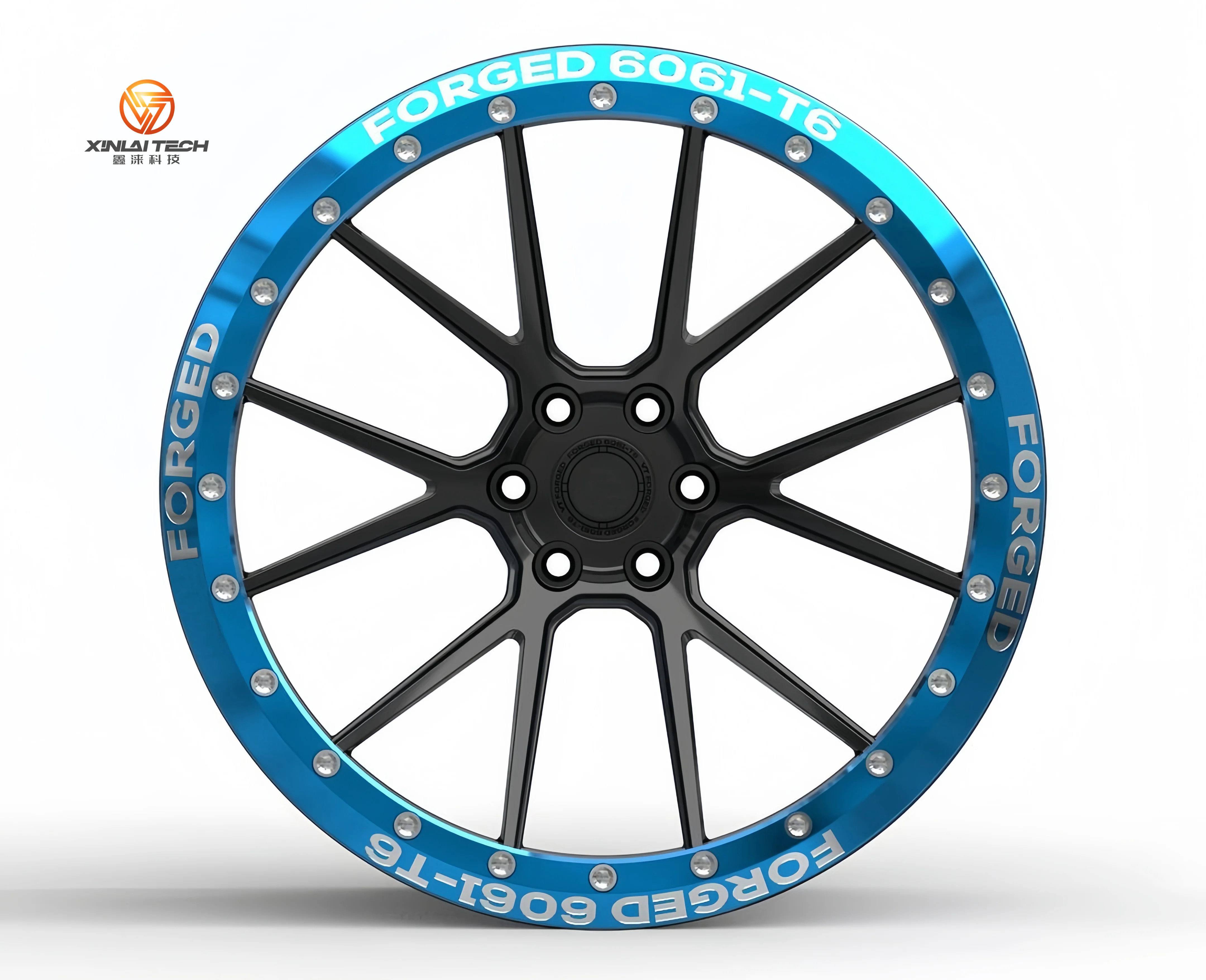 Custom Polished 18 to 24 Inch 6x139.7 6x139 Rims 4x4 Forged Aluminum Alloy Chrome Wheels SUV Off-road Bead Lock Wheels