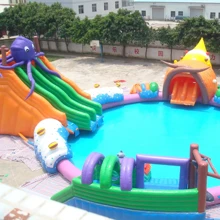 popular removable Inflatable Water park inflatable amusement aqua park with slide combo