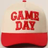 Cappellino da baseball adulto rosso beige per il giorno della partita