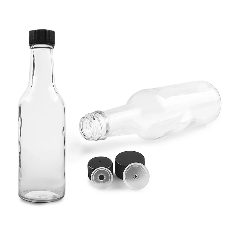 Stock Clear Tabasco Bottles 150ml 180ml 250ml - Eco-Friendly Glass