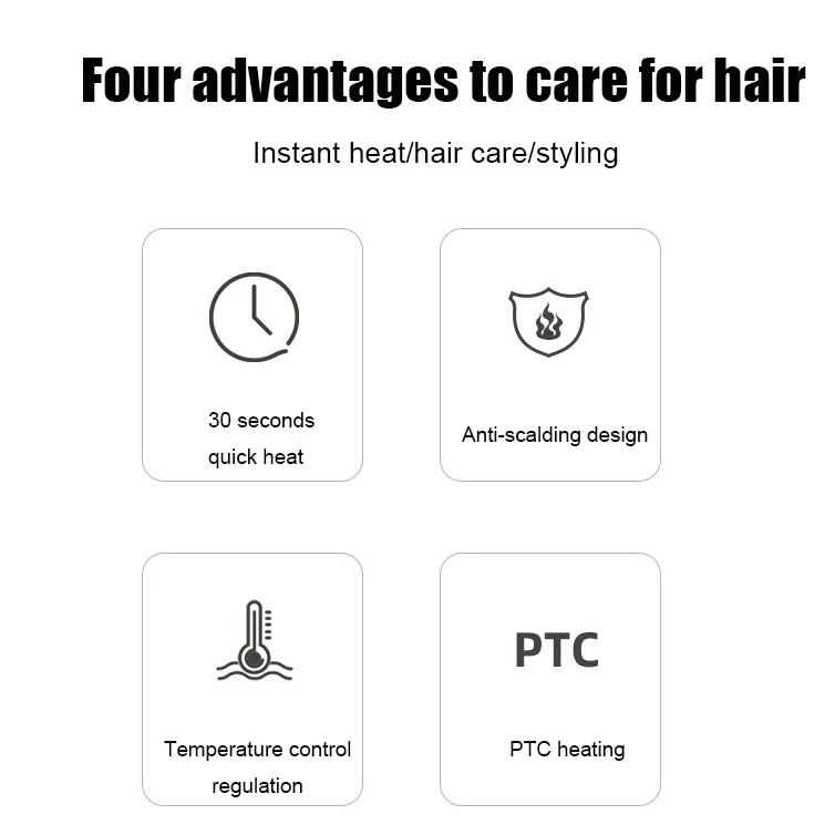 2025 Professional Flat Iron 2 in 1 LCD Display Hair Straightener Multifunctional  Hair Straightener Comb Curling Iron Brush