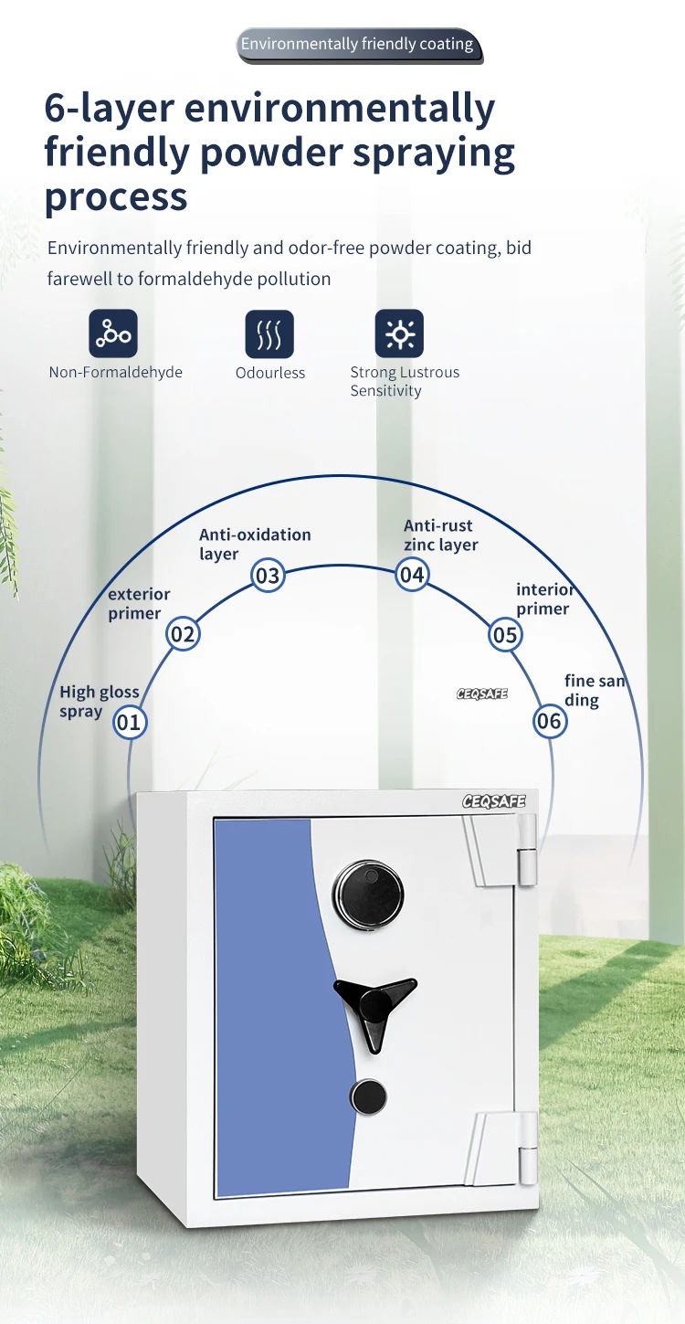 CEQSAFE Electronic Digital Box Fire Smart Safe Box Safes for Steel Vault Money Fire Proof Safe supplier