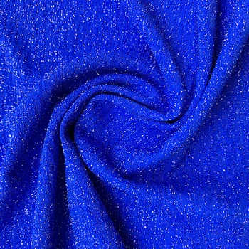 Hot selling customized color  spandex fabric  silver lurex for swimwear