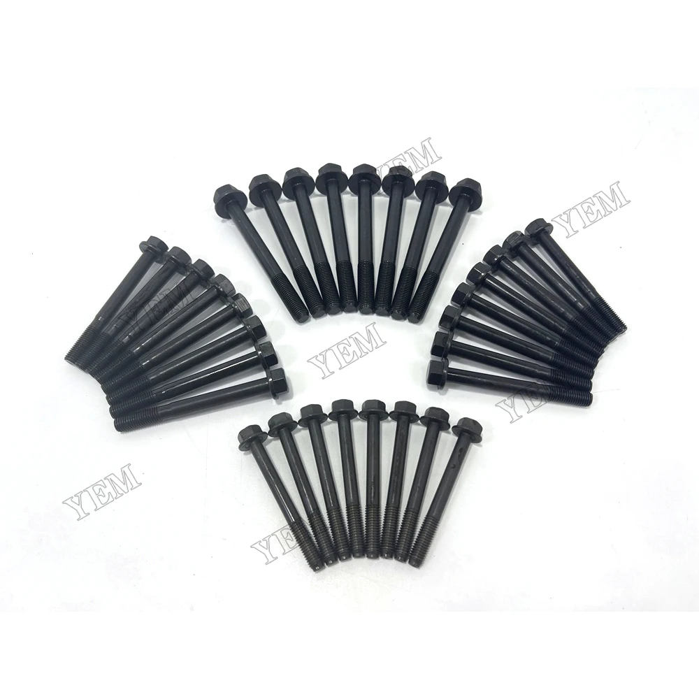Parts for Yanmar 3TNV80 3TNV80T 119810-01200 Cylinder Head Screws Cylinder Head Bolt High Performance Engine Parts