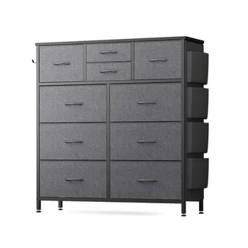 Comoda para dormitorio ooden dark gray top shelf chest drawers bedroom dresser set fabric dressers furniture for adults