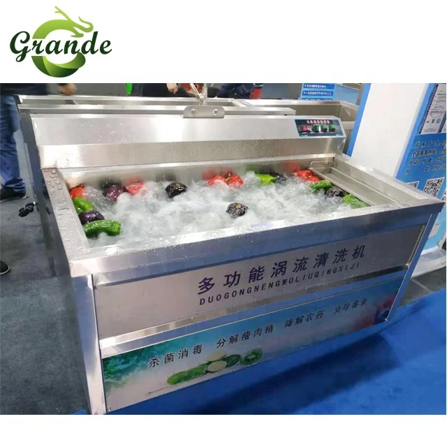 Bubble Washer for Washing Leafy Vegetable Fruit Broccoli Mushroom Ozone Vegetable Washing  Machine