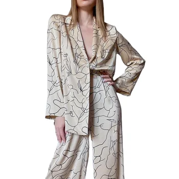 Luxury Pajamas Satin Vneck Pajamas Sets Silk Sleepwear Sets Silk ...
