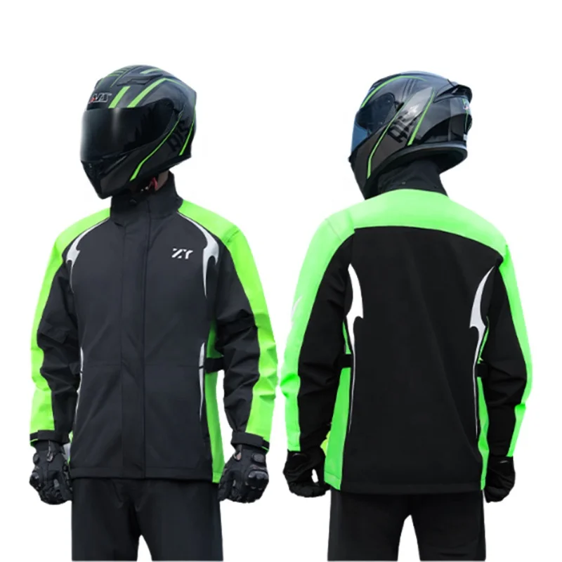 Women's Full Body Windproof rain coat Pants Suit for Motorcycling Fashionable Rain Riding raincoat