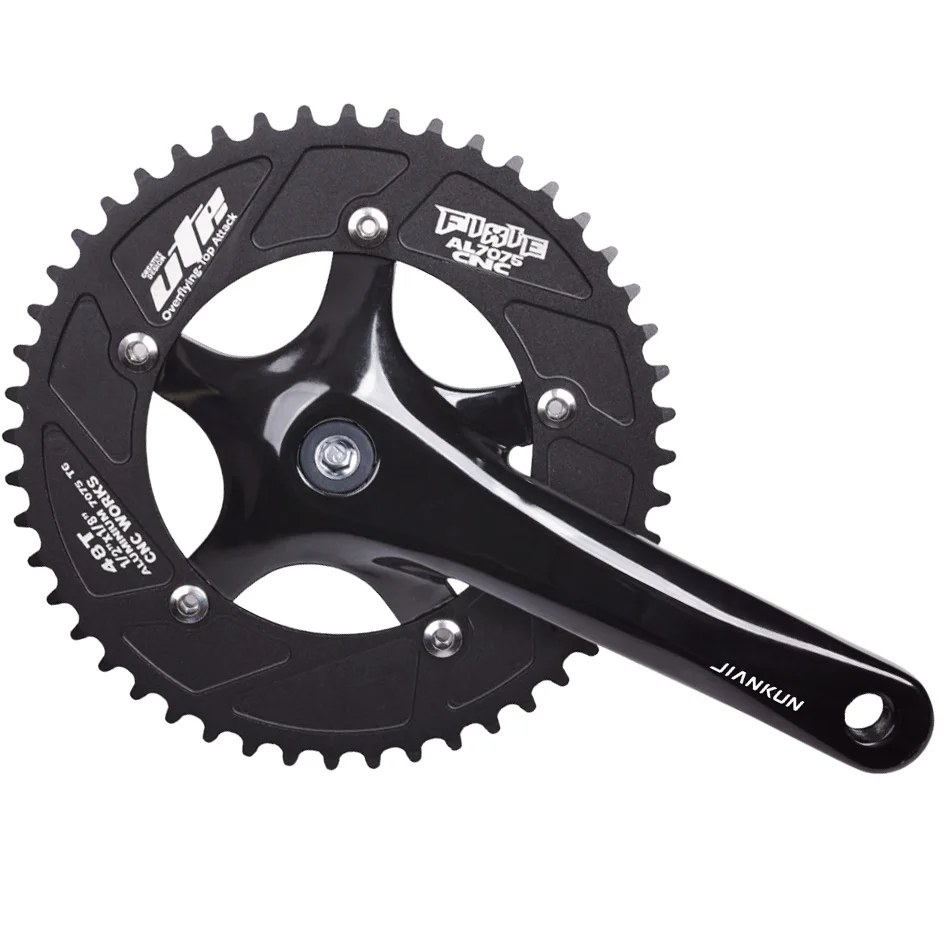 Jiankun 170mm 48T OTA Single Speed Folding Bike Crankset