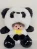 Black-and-white stained bear