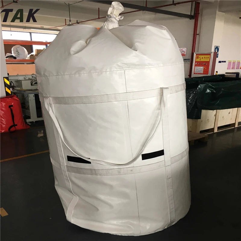 Tak High Quality 50 Kg Open Top Round Slings Oxford Vinyl Pvc Tarpaulin Scaffolding Tool Lifting Bags